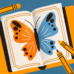 DigitalPainters Ausmalbilder &ndash; Malbuch mit Schmetterling