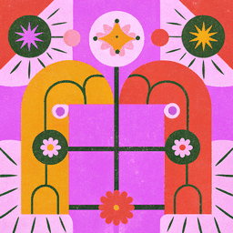 DigitalPainters Generative Kunst &ndash; algorithmisches Blumenmotiv