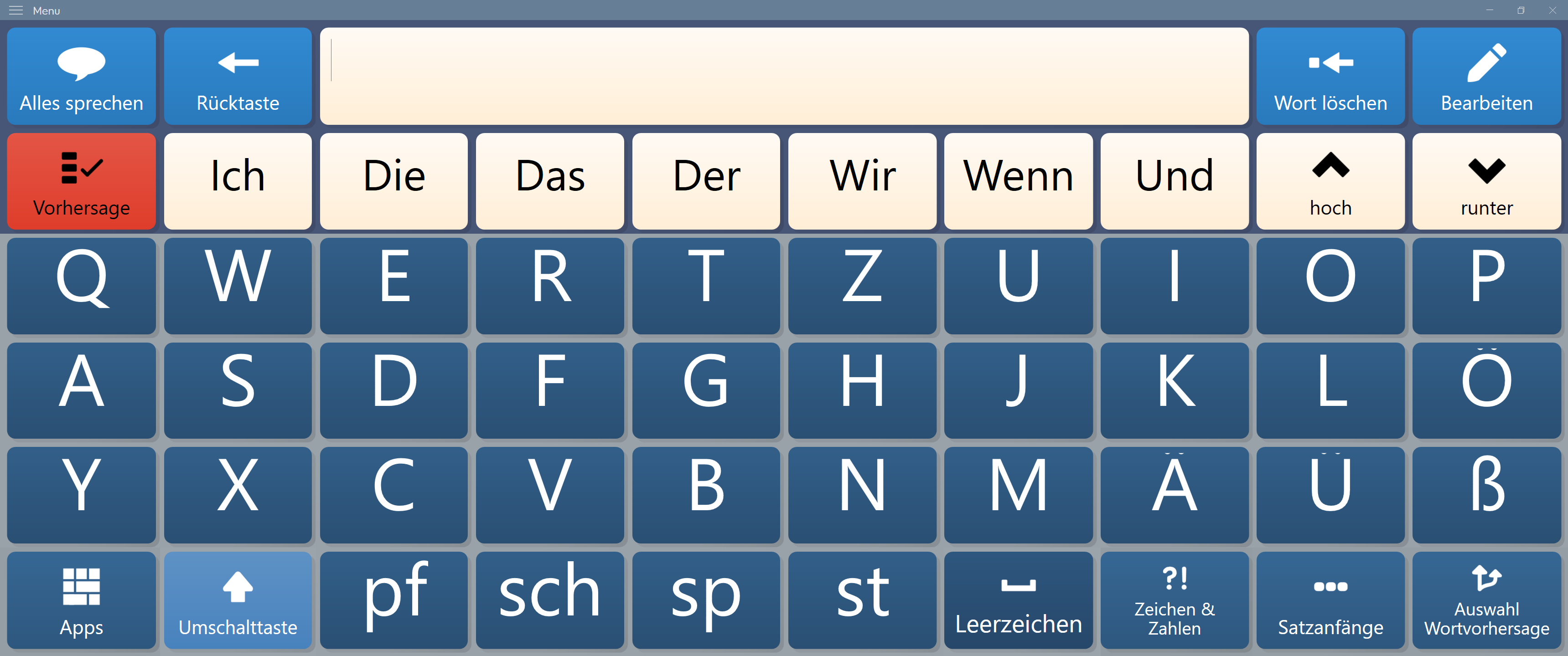 EyeKeyBoard f&uuml;r Grid